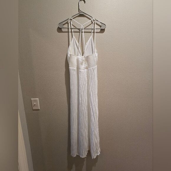 A.L.C. Angelina Pleated Midi-Dress in Off White Size 6 NWOT - Picture 5 of 6